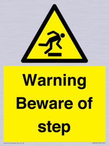 Warning Beware of step